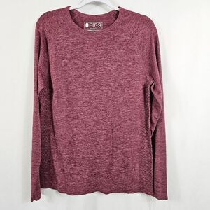 NWT Figs Makato Seamless Longsleeve Underscrub in Deep Purple - Size M